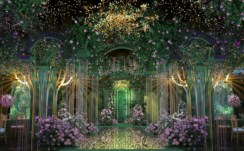 崇明奇妙森林婚礼堂效果展示